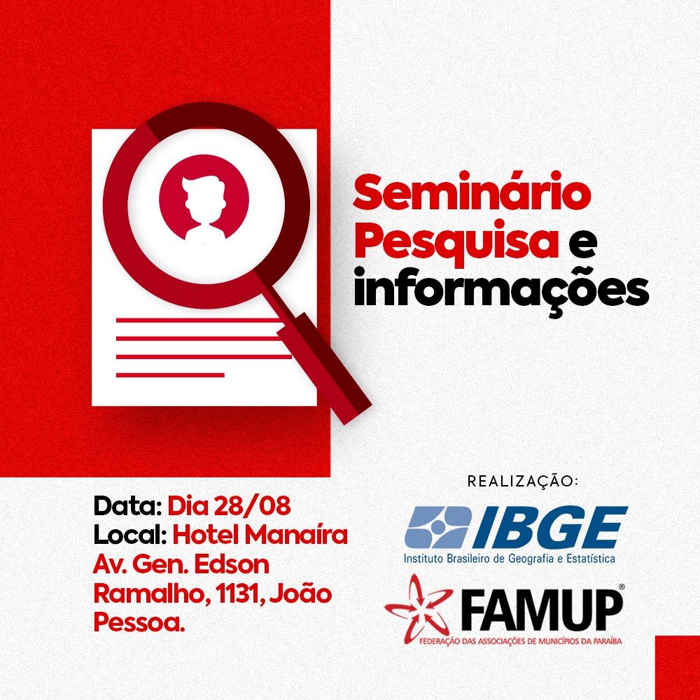 Famup e IBGE realizam Seminário ‘Pesquisa e Inovações’