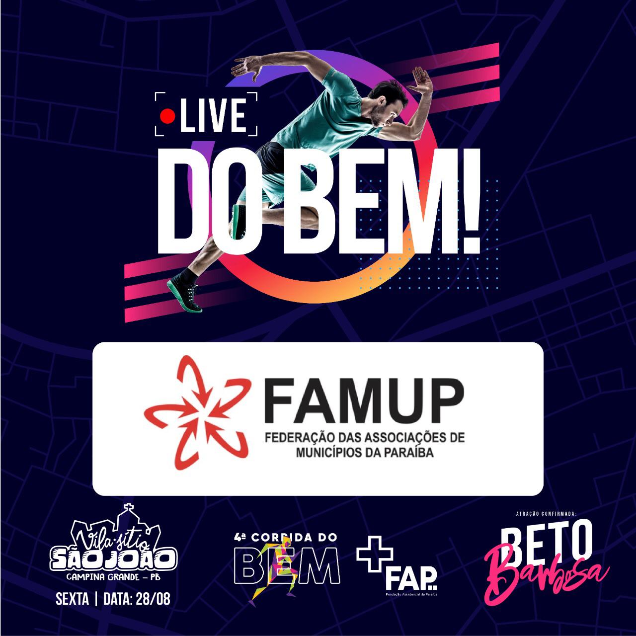 Famup apoia ‘Live do Bem’ que alerta população sobre diagnóstico precoce do câncer e ajuda o Hospital da FAP