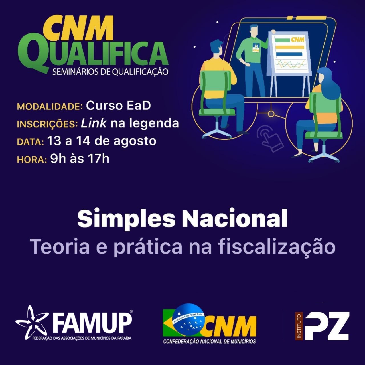 CNM Qualifica retoma cursos discutindo Simples Nacional, Marco Regulatório e Licitações Públicas