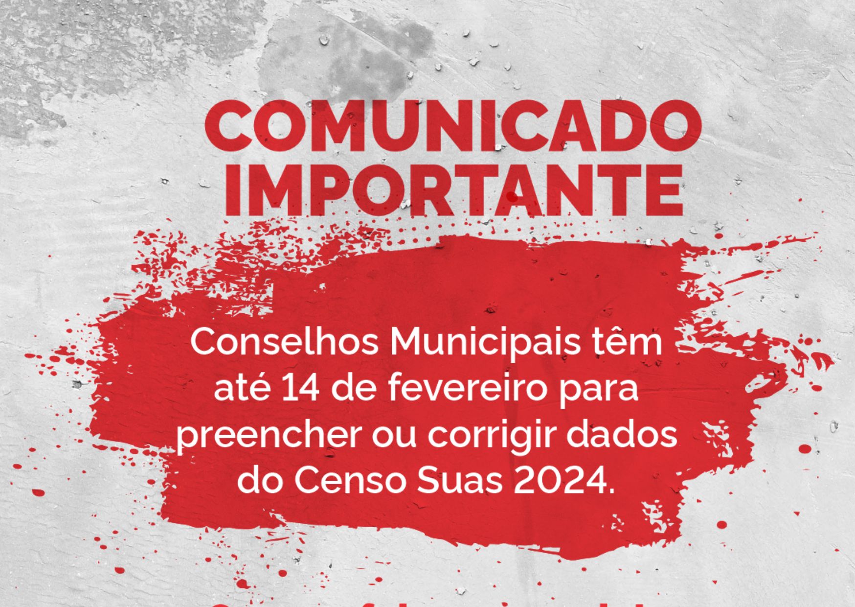 Famup lembra que prazo para conselhos municipais preencherem 'Censo Suas 2024' vai até 14 de fevereiro