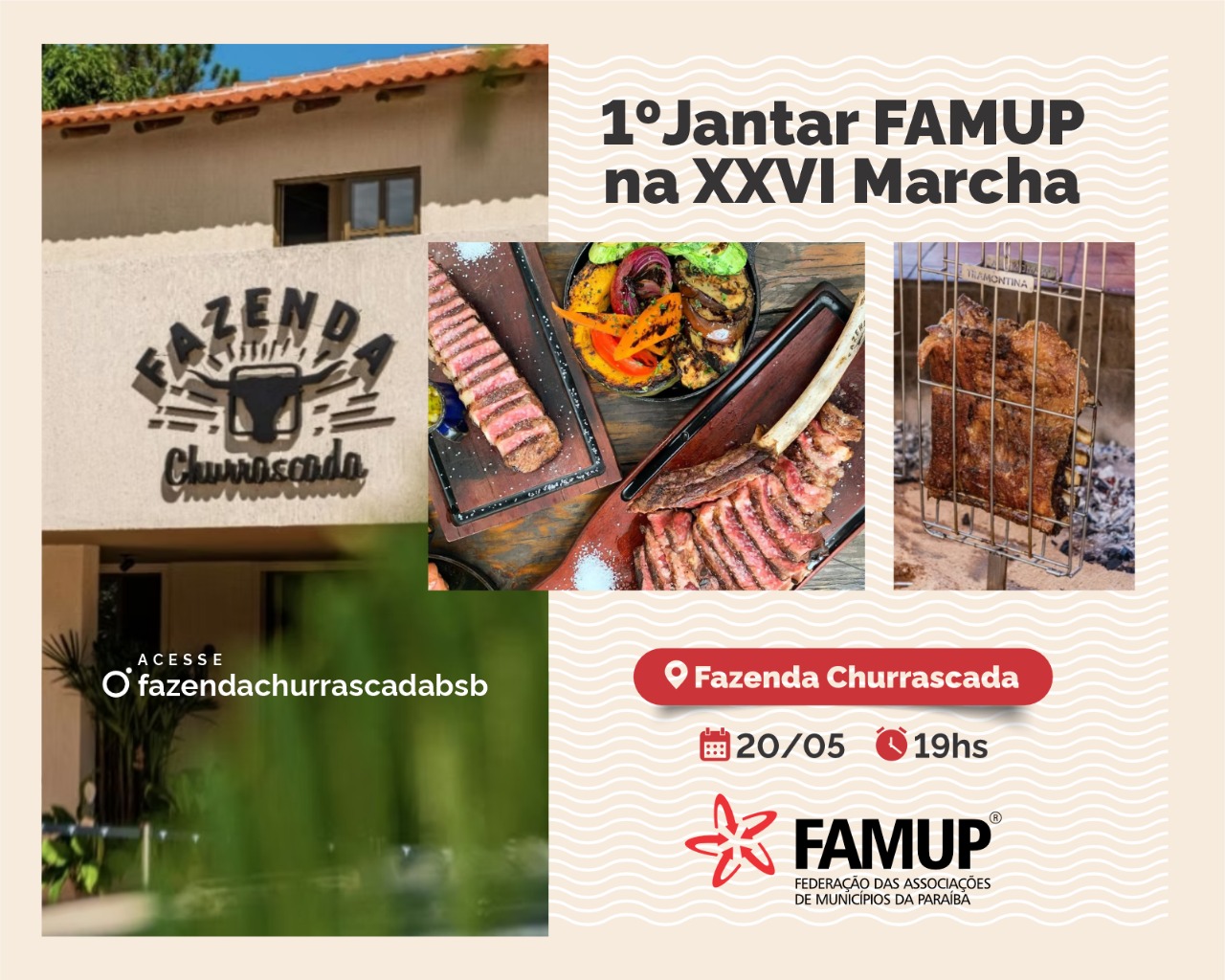 Em comemoração aos 30 anos de fundação, Famup promove primeiro jantar durante Marcha dos Municípios