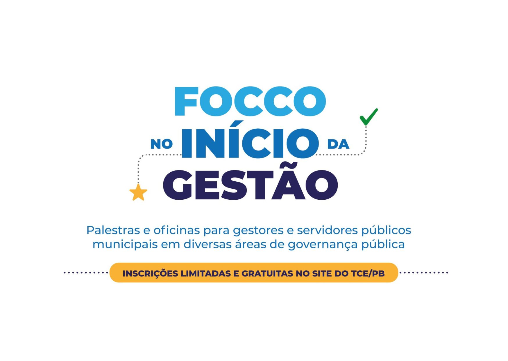Estão abertas inscrições para seminários realizados pelo Focco-PB voltados as novas gestões municipais