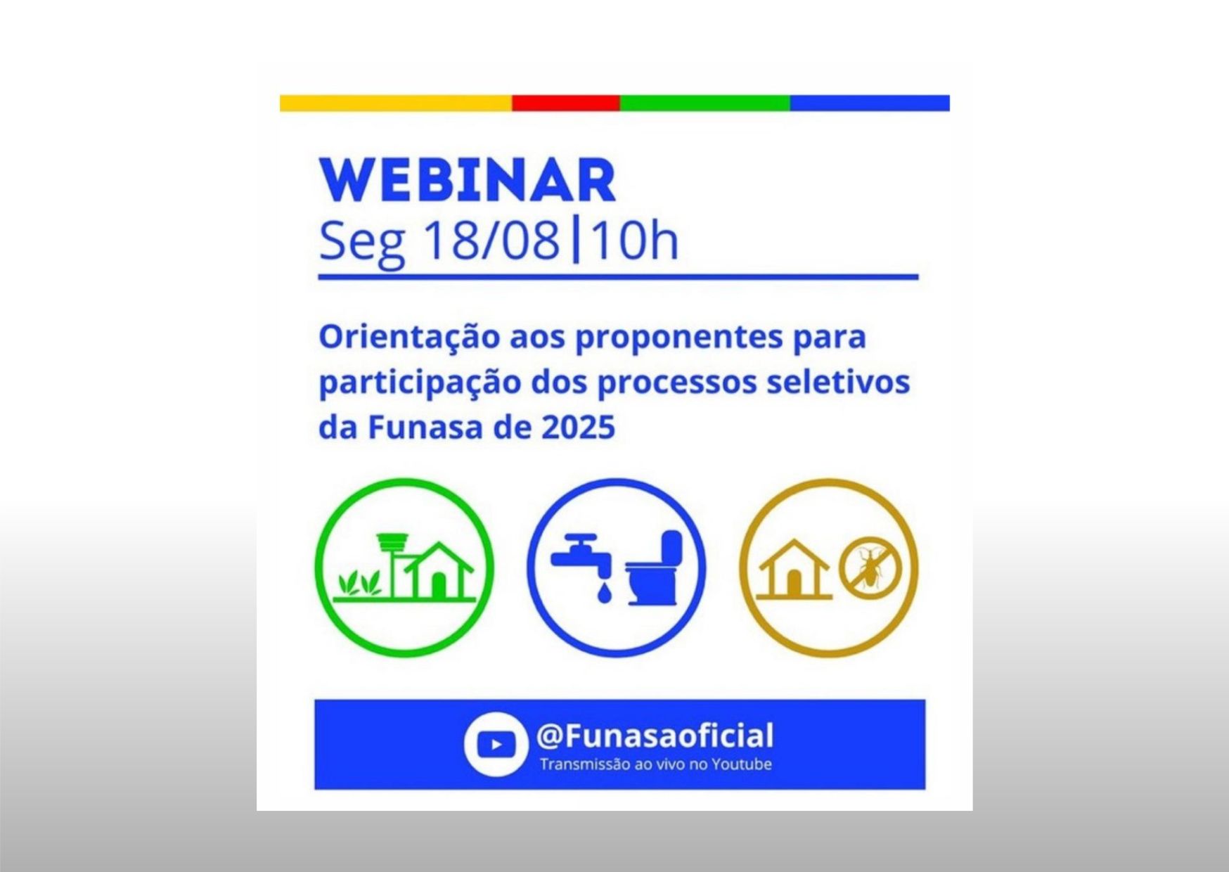 Famup convida prefeitos e prefeitas para Webinar da Funasa sobre novas portarias de saneamento básico