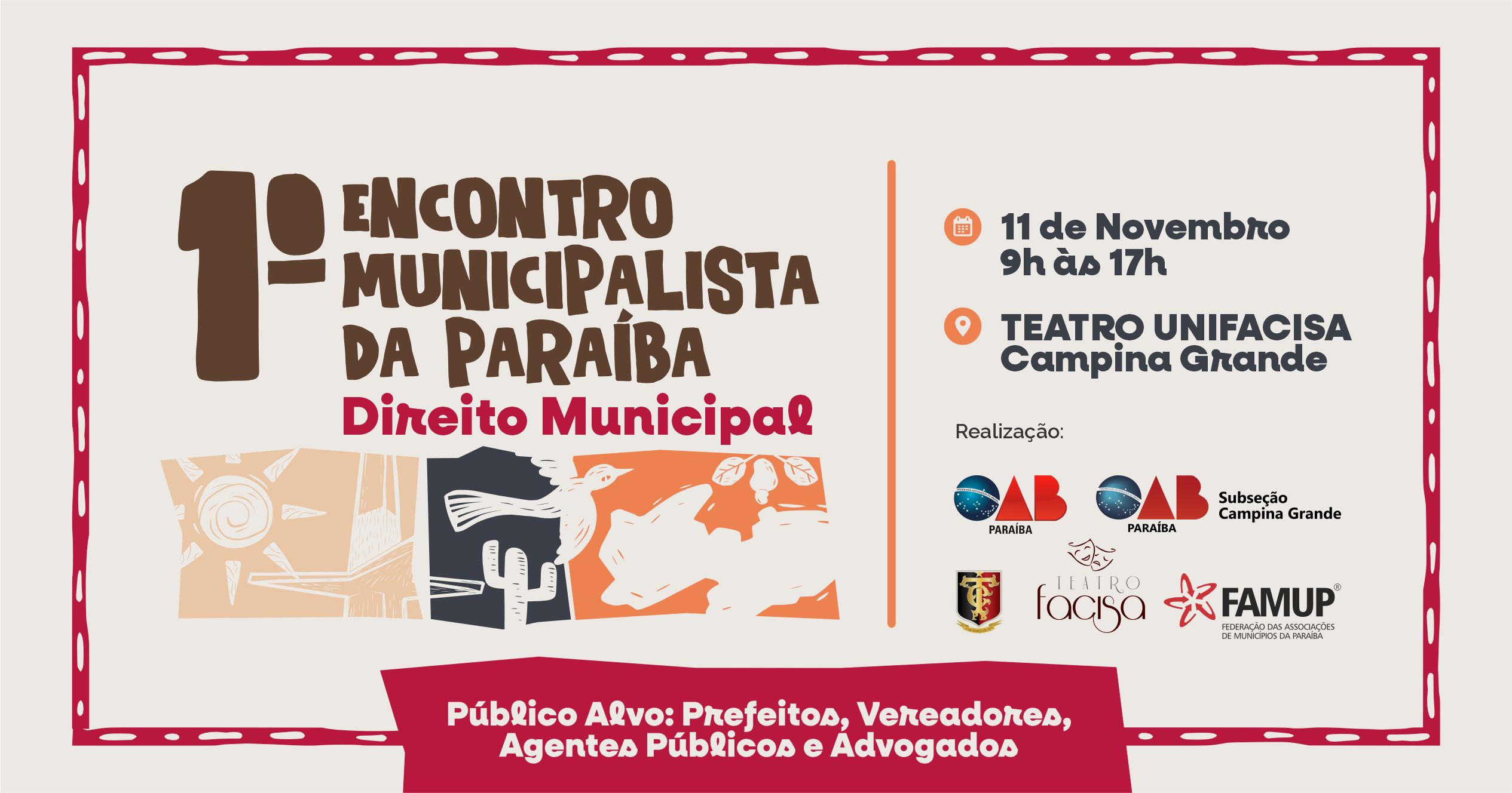 1º Encontro Municipalista da Paraíba de Direito Municipal terá debates sobre licitação, transparência e reforma tributária