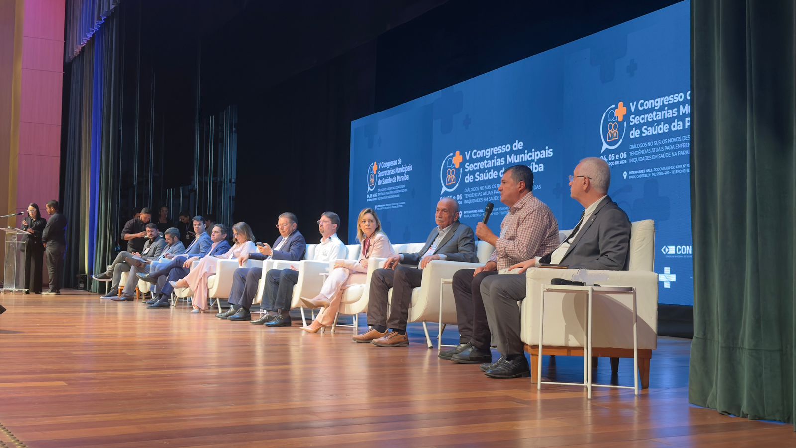 Presidente da Famup participa do V Congresso de Secretarias Municipais de Saúde da Paraíba